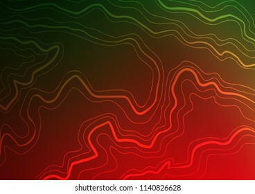 Dark Green, Red vector layout with flat lines. Blurred decorative design in simple style with lines. Smart design for your business advert.