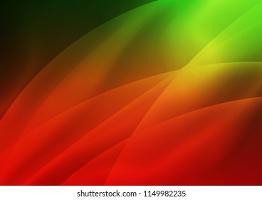 Dark Green, Red vector layout with flat lines. Blurred decorative design in simple style with lines. Best design for your ad, poster, banner.