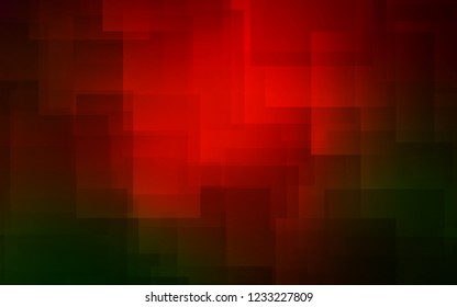 Dark Green, Red vector layout with flat lines. Lines on blurred abstract background with gradient. Best design for your ad, poster, banner.