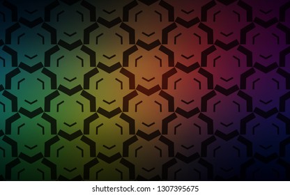 Dark Green, Red vector layout with bent lines. A completely new colorful illustration in simple style. A completely new design for your business.