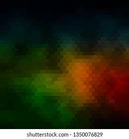 Dark Green, Red vector layout with lines. Modern abstract illustration with colorful lines. Smart design for your promotions.