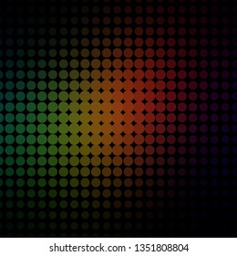 Dark Green, Red vector layout with circles. Colorful illustration with gradient dots in nature style. Pattern for business ads.