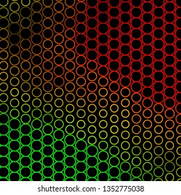 Dark Green, Red vector layout with circles. Abstract illustration with colorful spots in nature style. New template for your brand book.