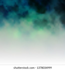 Dark Green, Red vector layout with cloudscape. Gradient illustration with colorful sky, clouds. Beautiful layout for uidesign.