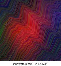 Dark Green, Red vector layout with wry lines. A circumflex abstract illustration with gradient. Elegant pattern for a brand book.