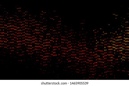 Dark Green, Red vector layout with circle shapes. Blurred bubbles on abstract background with colorful gradient. Pattern for ads, leaflets.