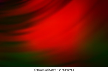 Dark Green, Red vector layout with wry lines. Creative illustration in halftone style with gradient. Brand new design for your ads, poster, banner.