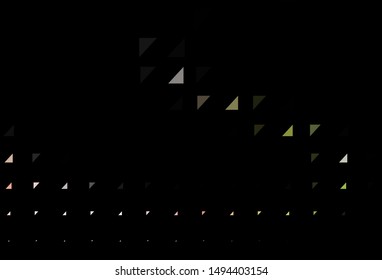 Dark Green, Red vector layout with circle shapes. Glitter abstract illustration with blurred drops of rain. Pattern of water, rain drops.