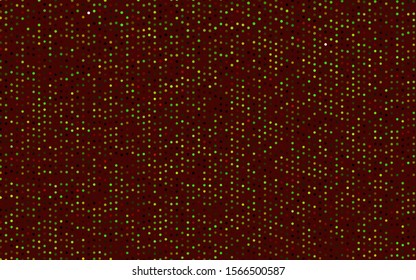 Dark Green, Red vector layout with circle shapes. Blurred decorative design in abstract style with bubbles. Design for posters, banners.
