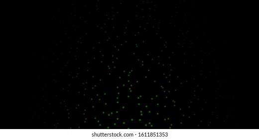 Dark Green, Red vector layout with bright stars. Colorful illustration with abstract gradient stars. Pattern for new year ad, booklets.