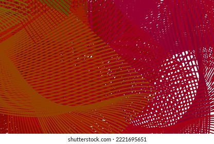 Dark Green, Red vector layout with curved lines. A sample with colorful lines, shapes. A sample for your ideas.