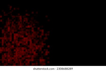 Dunkelgrünes, rotes Vektorlayout mit Linien, Rechtecken. Abstrakte Glitter-Illustration mit rechteckigen Formen. Die Vorlage kann als Hintergrund verwendet werden.