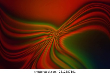Dark Green, Red vector layout with bent lines. Brand new colorful illustration in simple style. New composition for your brand book.