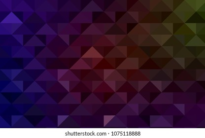 Dark Green, Red vector low poly template. A completely new color illustration in a vague style. A new texture for your design.