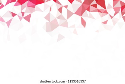 Dark Green, Red vector low poly cover. Colorful illustration in polygonal style with gradient. Brand new style for your business design.