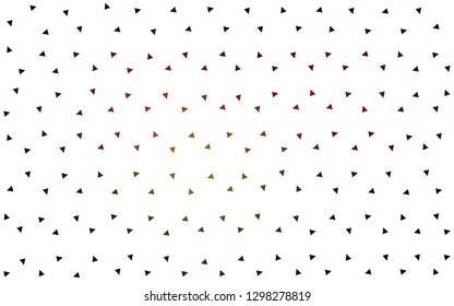 Dark Green, Red vector  low poly layout. Geometric illustration in Origami style with gradient.  Pattern for a brand book's backdrop.