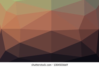 Dark Green, Red vector low poly layout. An elegant bright illustration with gradient. Completely new template for your business design.