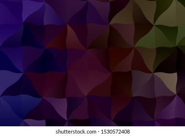 Dark Green, Red vector low poly texture. A completely new color illustration in a polygonal style. Brand new design for your business.