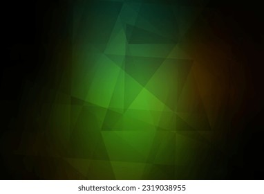 Dark Green, Red vector low poly background. Colorful abstract illustration with triangles. Textured pattern for your backgrounds.