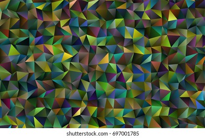 Dark Green, Red vector low poly background. Geometric illustration in Origami style with gradient.  A completely new design for your business.