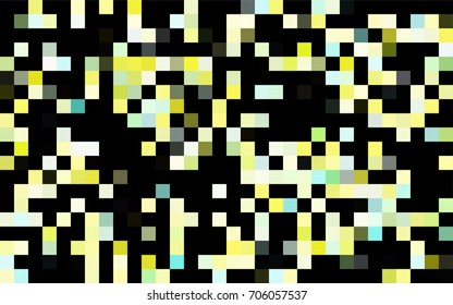 Dark Green, Red vector low poly background. A sample with a polygonal design. Illustration in polygonal style with repeating squares