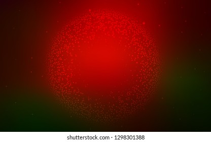 Dark Green, Red vector modern elegant background. Glitter abstract illustration with gradient design. Smart design for your work.