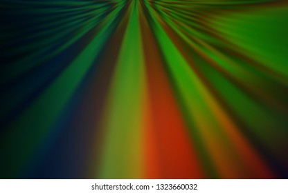 Dark Green, Red vector modern elegant background. Shining colored illustration in smart style. Background for designs.