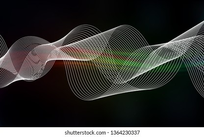 Dark Green, Red vector modern elegant background. New colored illustration in blur style with gradient. Completely new design for your business.