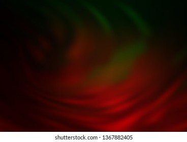 Dark Green, Red vector modern elegant template. Colorful illustration in blurry style with gradient. Brand new style for your business design.
