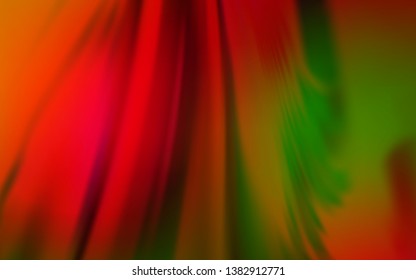 Dark Green, Red vector modern elegant backdrop. New colored illustration in blur style with gradient. New design for your business.