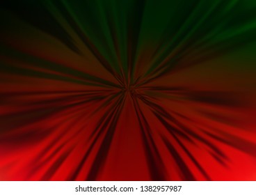 Dark Green, Red vector modern elegant background. An elegant bright illustration with gradient. The blurred design can be used for your web site.