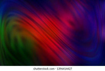 Dark Green, Red vector modern elegant background. New colored illustration in blur style with gradient. The best blurred design for your business.