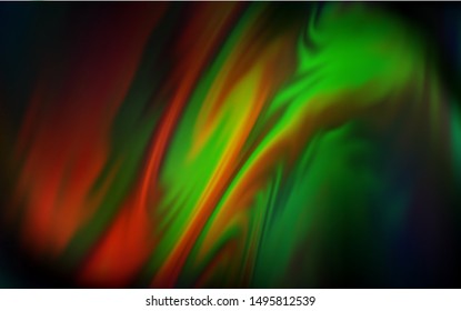 Dark Green, Red vector modern elegant background. Modern abstract illustration with gradient. New style for your business design.