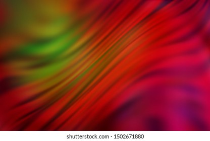 Dark Green, Red vector modern elegant background. Glitter abstract illustration with gradient design. Blurred design for your web site.