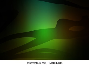 Dark Green, Red vector modern elegant backdrop. Modern abstract illustration with gradient. New way of your design.