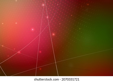 Dark Green, Red vector Modern abstract illustration with colorful water drops. Modern abstract illustration with colorful water drops. Modern design for a business card.