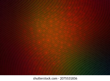 Verde oscuro, vector rojo Ilustración abstracta moderna con gotas de agua coloridas. Ilustración abstracta con burbujas de colores al estilo natural. Fondo de escritorio para un teléfono móvil.