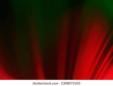 Dark Green, Red vector modern elegant background. A vague abstract illustration with gradient. Brand new design for your business.