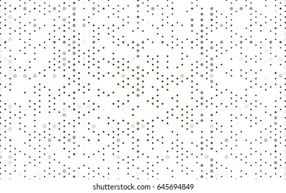 Dark Green, Red vector modern geometrical circle abstract background. Dotted texture template. Geometric pattern in halftone style with gradient. 