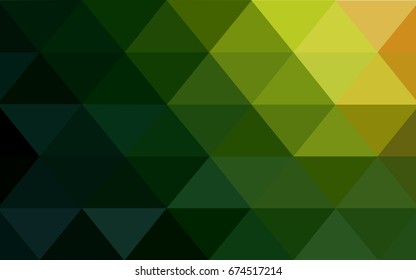 Dark Green, Red vector modern geometrical abstract background. Texture, new background. Geometric background in Origami style with gradient. 