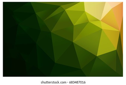 Dark Green, Red vector modern geometrical abstract background. Texture, new background. Geometric background in Origami style with gradient. 