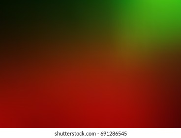 Dark Green, Red vector modern elegant background. Brand-new colored illustration in blurry style with gradient. A new texture for your design.