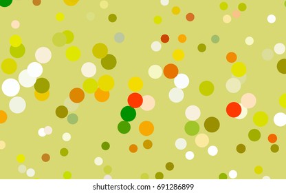 Dark Green, Red vector modern geometrical circle abstract background. Dotted texture template. Geometric pattern in halftone style with gradient. 