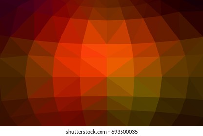Dark Green, Red vector modern geometrical abstract background. Texture, new background. Geometric background in Origami style with gradient. 
