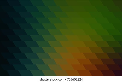 Dark Green, Red vector modern geometrical background. Abstract template. Geometric pattern in square style with gradient.