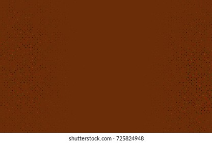 Dark Green, Red vector modern geometrical circle abstract background. Dotted texture template. Geometric pattern in halftone style with gradient. 