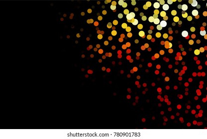 Dark Green, Red vector modern geometrical circle abstract background. Dotted texture template. Geometric pattern in halftone style with gradient. 