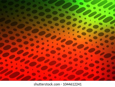 Dark Green, Red vector natural abstract pattern. Colorful illustration in abstract style with doodles and Zen tangles. The pattern can be used for coloring books and pages for kids.