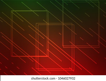 Dark Green, Red vector natural abstract background. Glitter abstract illustration with doodles and Zen tangles. The pattern can be used for wallpapers and coloring books.