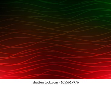 Dark Green, Red vector natural abstract template. Modern geometrical abstract illustration with doodles. The elegant pattern can be used as a part of a brand book.